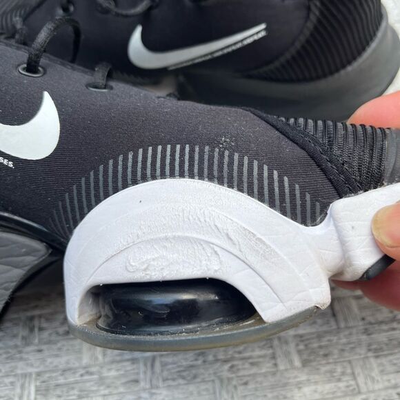 Nike Superrep 2 black/white, rubber sole, mesh, fabric, synthetic top shoes, 7.5 - Picture 9 of 10